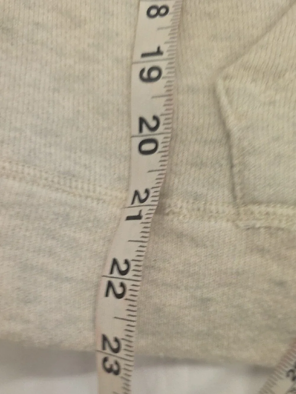 Aerie Ivory Heather Full Zip Hoodie Glitter Drawstrings Logo Size Small